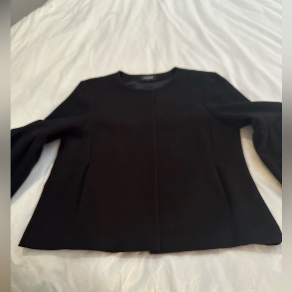 ChePè Italy black jacket with puff sleeves, size large - Picture 6 of 13